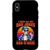 Dad-a-Base Skeleton Jokes Father's Day Custodia per iPhone X/XS I Keep All My Dad Jokes in A Dad-a-Base Skeleton Fathers Day