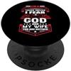 Funny Truck Driver Trucker Apparel I Am A Truck Driver God And My Wife Funny Trucker PopSockets PopGrip Adesivo