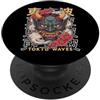 Hannya Oni Mask Aesthetic By TW Maschera giapponese del diavolo Yokai del diavolo Hannya Giappone Oni PopSockets PopGrip Adesivo