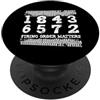 V8 Drag Racing & Big Block Engine Gifts 18436572 L'ordine di sparo conta il grande motore del blocco dell'amante dell'automobile V8 PopSockets PopGrip Adesivo
