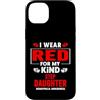 Wear Red - Hemophilia Awareness Apparel. Custodia per iPhone 14 Plus Indosso il rosso per la consapevolezza dell'emofilia della mia figliastra
