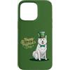 Samoyed Puppy Lover PS Custodia per iPhone 15 Pro Max Felice giorno di San Pawtrick - Samoiedo San Patrizio zampa