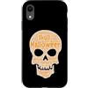 Halloween Skull Spooky Monster Horror Co Custodia per iPhone XR Grafica a forma di mostro spaventoso a forma di teschio di Halloween