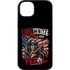 Red White And Feral Patriotic July 4th D Custodia per iPhone 14 Plus Bandiera americana rossa bianca e selvaggia punk patriottica del 4 luglio