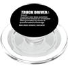Funny Truck Driver Trucker Apparel Camionista sostantivo divertente camionista per papà PopSockets PopGrip per MagSafe