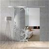 Aqua Roy The Shower BOSS Porta Scorrevole in vetro modello TOSCANA 85x215 cm (60/85/95 cm) 8 mm, vetro Trasparente, Nano rivestito incolore, kit hardware complete (85x215 cm, SINISTRA)