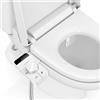 NVIYAM Accessorio bidet per WC, Nebulizzatore per Bidet non Elettrico, Doppio Ugello Autopulente Retrattile, Pressostato regolabile, Attacco per Sedile Del