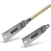MOPUBZO 60cm Ryoba sega giapponese per legno professionale 6-10/17 TPI, sega giapponese a doppia lama con manico in rattan, taglio longitudinale e trasversale fine e rapido, Bonus 1 Ersatzblatt.