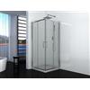 WITIT INTERIORS WITIT BOX DOCCIA ANGOLARE SCORREVOLE KARMEN ANTE IN VETRO CRISTALLO TRASPARENTE 6mm QUADRATO - RETTANGOLARE - SEMICIRCOLARE (73x73 cm Quadrato)