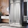 SUNXURY Porta Scorrevole Doccia 90 x 185 cm Pieghevole Box Doccia 90 cm Porta Nicchia Pieghevole in Vetro di Sicurezza