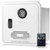 EXSHUING Scaldabagno Senza Serbatoio Per Camper, 55.000 Btu A Gas Propano Istantaneo Con Telecomando, 2,9-3,9 Gpm (11-14,8 L/Min) Flusso Continuo, 12v Cc Per Camper, Roulotte(White,Without Shower)
