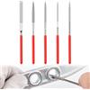 KARELLS Lime Diamantate, Set di Lime diamantate, 5 Pezzi Set di Lime e Raspe per Legno, Lime Ad Ago Diamantate Set, Lima Diamantata Set, Mini Lime con Aghi Diamantati, Mini Diamond Files