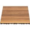 yunaoii 36 confezioni di piastrelle per terrazzo in legno massiccio, piastrelle per pavimento in legno massiccio di larice, dimensioni 30,3 × 30,3 × 2,3 cm, piastrelle per terrazzo ad incastro, impermeabili