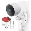 Tyeyober Supporto per telecamera autoadesivo con filettatura da 1/4-20 pollici,supporto da parete per Ring Stick Up Cam,Ring Stick Up Cam Battery,Arlo Pro 4,Arlo Essential Spotlight,Supporto regolabile a 360°
