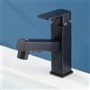 XDSMB Rubinetto Bagno con Doccetta Estraibile Miscelatore Lavabo Bagno Monoforo Rubinetti Bagno Estraibile,nero