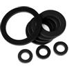 Generico Rondella Piatta Nera 2-42 Mm Guarnizioni Piatte In Gomma Rondelle Di Tenuta O-ring Ammortizzante For Tubo Del Rubinetto Flessibile Dell'acqua(12x18x2mm-20pcs)