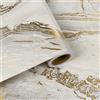 VaryFloral Pellicola Adesiva per Mobili Effetto Marmo 30cmx300cm Carta Parati Adesiva Beige Oro Rivestimento Mobili Adesivo Impermeabile Marmo Adesivi da Parete Decorativi per Mobili Cucina Cassetto