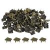 QUARKZMAN 80pz Rivetti a Piramide Quadrata, 8mm Chiodi a Quattro Punte, Borchie in Rame Stile Punk Rock per Abbigliamento Borsa Pelle Scarpe (Bronzo)