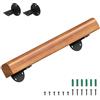 Eikuavons Corrimano in legno di pino, 60cm Ringhiera per scale montata a parete, Corrimano in legno semicircolare Wood antiscivolo con staffe a parete, materiale di montaggio, Noce chiaro
