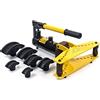 Wiltec Curvatubi idraulica da 6 t con 6 matrici Ø6,35-25,4mm Utensile piegatubi