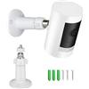 Tyeyober Supporto per telecamera Ring per Ring Stick Up Cam, Ring Indoor Cam (1a generazione), Ring Stick Up Cam Battery, Arlo Pro 4/3/2/Ultra telecamera, staffa di sicurezza regolabile a 360 gradi
