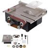 QRANSEUYXY Sega circolare da tavolo con cinghia abrasiva, 200 W, 10000 giri/min, mini sega da tavolo, 7 marce, profondità di taglio 33 mm