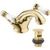 Deva GE04/501 - georgiano rubinetto del lavandino. miscelatore monocomando oro