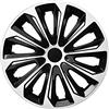 NRM, set di 4 copricerchi universali bicolore! Set di 4 tappi! (Nero & bianco, 35,56 cm)