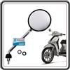 Piaggio SPECCHIO SPECCHIETTO RETROVISORE LATO DESTRO CROMATO PER PIAGGIO LIBERTY 50 DAL 2009 AL 2019 - LIBERTY 125 DAL 2004 AL 2019 - LIBERTY 150 DAL 2006 AL 2014 - LIBERTY 200 FINO AL 2008 ORIGINALE PIAGGIO