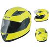 A-Pro Casco Integrale Moto Scooter Visierino Parasole Touring Giallo Fluo XL