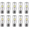 Duokon Lampadine a LED 10pcs T10 5630 6SMD W5W decodifica auto LED Canbus lampadina errore luce indicatore lato libero