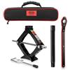 Heyner Cric a forbice per auto, resistente, con cricchetto, strumento di sollevamento di emergenza (2 tonnellate)