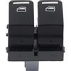Generico FSFYUK 4 pin 5C5959857A Interruttore di controllo alzacristallo elettrico lato guida 1 pz per Beetle 12-19, per Beetle Cabrio 13-19 Nero