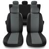 Mossa Coprisedili compatibili con Fiat Punto Grande, Evo, 2012 (2005-2018) - fodere sedili auto - set coprisedili auto universali - X.R-G2