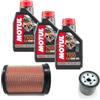 Generico Kit Tagliando 3lt Olio Compatibile con Motul 7100 10W50 + Filtro Olio + Filtro Aria Originali CF Moto 700 CL-X