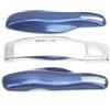 Generic Cover Protettiva per Telecomando Chiave Auto per Modelli 92A Dal 2011 in Poi, Leggera per Guscio Chiave Smart Antiusura, Confezione da 3 per Appassionati di Auto (Guscio centrale blu zaffiro