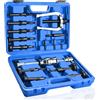 BOOMSTART 16 Pezzi Estrattore Cuscinetti Interni, 5-58 mm Estrattori per Cuscinetti Interno con Martello, Estrattore per Rimozione di Cuscinetto Ciechi Conico di Ruota Moto Auto Cambio Bici (Blu)