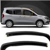 CHROMEMASTER HEKO | Compatibile con Mercedes Classe T 2022-2026; Deflettori per Vetri Laterali; Anteriori; 2 pz; Deflettori d'Aria Antipioggia, Antiturbo, Oscurati, Aerodinamici; Installazione Rapida e Semplice