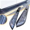 Yucisily HKX, set di 2 accessori per pedane laterali per JEEP RENEGADE 2015-2026, in alluminio, colore nero (con staffa)