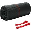 Wenbones Coprivolante auto, Copri Volante auto Universale, Coprivolanti Fai Da Te in Pelle da Cucire, Universale Traspirante e Antiscivolo in Pelle Morbida per Volanti con Diametro37-39 cm (Sport R)