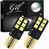 GLL 2pcs T10 W5W Led Canbus Super Luminoso Bianco 501 194 168 3030 12-Smd Lampadine Senza Errori Per Lampadine Interne Segnale Dashborad Parking Luci Di Posizione (9V-26V)