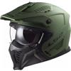 LS2, Casco Moto Jet/Modulare DRIFTER SOLID Matt Military Green, M