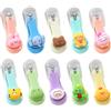 Rachlicy 10 pezzi tagliaunghie per bambini tagliaunghie carini con animali dei cartoni animati con coperchi kit manicure e pedicure con lama in acciaio inossidabile per donne ragazze e bambini