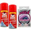 FEI FAN SET: 2x Smacchiatore a Secco Express, Facile e Veloce, Non Lascia Aloni 125ml + Spazzola Levapelucchi Per Lana e Altri Tessuti