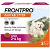 FRONTPRO Frontline Frontpro Kauwtabletten-S 2-4 KG 3 TBL