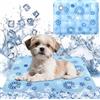 IHLOOTD Tappetino Refrigerante per Cani e Gatti, Tappetino Rinfrescante Autorefrigerante, Materasso Refrigerante Cani, Tappeto Fresco per Estate Interno ed Esterno (Azzurro, 30 x 40 CM)