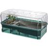 EsmjcQualion Tartarughiera per Tartarughe d'Acqua e di Terra | Terrario per Rettili con Filtrazione Multistrato e Acqua | Gabbia Teca con Copertura per Tartarughe di Terra | Kit Contenitore Plastica per Terrario(G