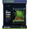 Dennerle Nano Cube Complete, 30 litri, 30 x 30 x 35 cm, mini acquario con angoli arrotondati