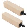 Pssopp 2 pezzi / set bolla d'aria in legno naturale diffusore in pietra accessori pompa ad aria cilindro in pietra d'aria bolle fini per acquario acquario(L)