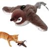 LKHYUKU Uccellino per Gatti Che Vola, Giocattolo Interattivo per Gatti - Uccellino Volante con Ali Mobili e Suoni Realistici, Gioco Stimolante per Gatti Adulti e Cuccioli, Ideale per Allenamento Fisico
